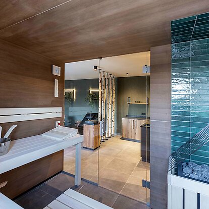Wellnessbereich mit Sauna